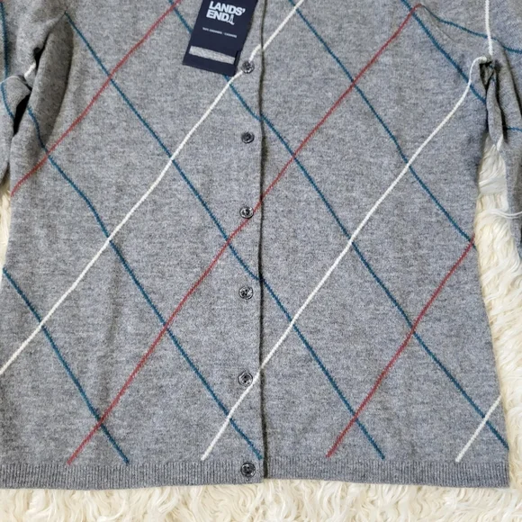 Land's End Women's Cashmere Cardigan Sweater Size Small 6-8 - Picture 3 of 11